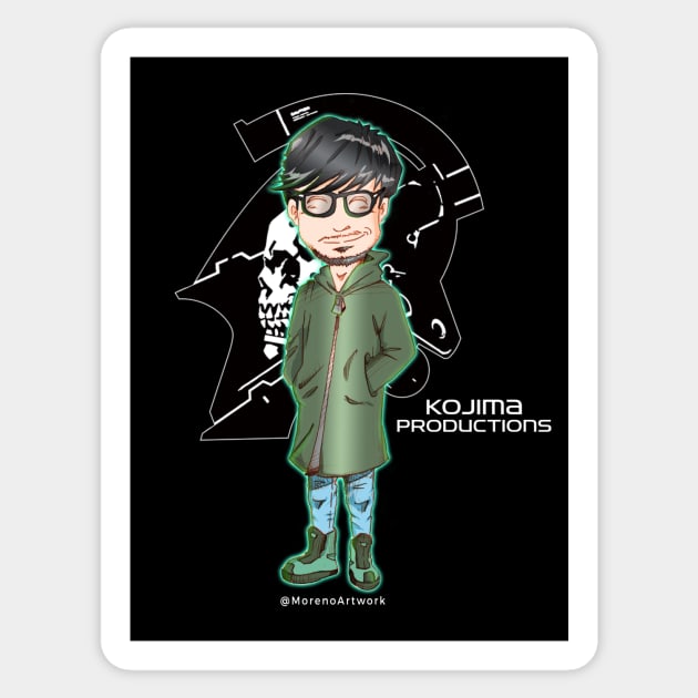 Hideo Kojima Sticker by MorenoArtwork